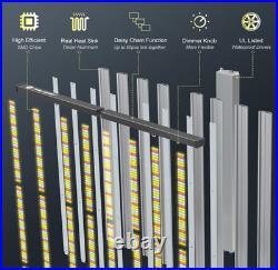 Commercial-Grade 640W Full Spectrum LED Grow Light Foldable Spider Bars With281B