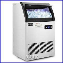 Commercial Grade Ice Maker 200lbs 24h Automatic Clear Cube Ice Making Machine US