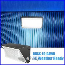Commercial Industrial 125W Outdoor LED Wall Pack Light Photocell Dusk to Dawn