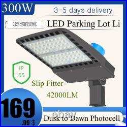 Commercial LED Parking Lot Street Light 300 Watt Dusk To Dawn Led Shoebox Lights