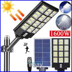 Commercial LED Solar Street Light 9900000000LM 1600W Parking Lot Big Road Lamp