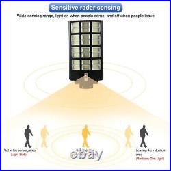 Commercial LED Solar Street Light Radar PIR Sensor Road Lamp 70W-1600W IP67+Pole