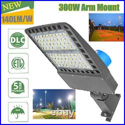 Commercial Outdoor 300W 200W LED Parking Lot Light IP65 Shoebox Street Pole Lamp