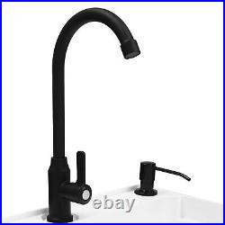 Commercial Utility Sink Laundry Tub Freestanding with Drain and Faucet for Garage