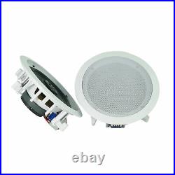Crown 70v Amplifier+2 White 6.5 Commercial Ceiling Speakers 4 Restaurant/Office