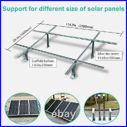 ECO Solar Panel Tilt Mount Brackets Ground Roof Mounting System Set Adjustable