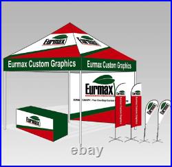 Eurmax USA 10'x10' Ez Pop Up Canopy Tent Commercial Instant Canopies with Heavy