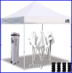 Eurmax USA 10'x10' Ez Pop Up Canopy Tent Commercial, White