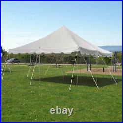 Event Canopy Party Tent Commercial Economy 20x20 Pole Tent Vinyl Steel Backyard