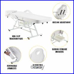Facial Massage Salon Bed Spa Tattoo Massage Bed Table Chair Commercial White