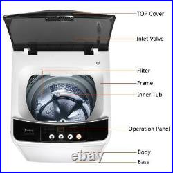 Full-Automatic Washing Machine Portable Washer and Spin Dryer 10 lbs Capacity