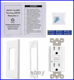 GFCI Outlet Dual Port Wall Socket Charger 15A AC Power Receptacle Outlet Lot
