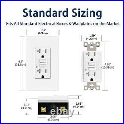 GFI GFCI Outlet 20 Amp Ground Fault Receptacle Weather Tamper Resistant 12 Packs