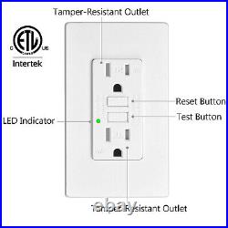 GFI GFCI Outlet 20 Amp Ground Fault Receptacle Weather Tamper Resistant 12 Packs