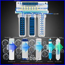 Geekpure 5 Stage Under Sink Reverse Osmosis Drinking Water Filter System 75 GPD
