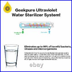 Geekpure 6 Stage Reverse Osmosis RO Water Filter System With U-V Filter 75 GPD