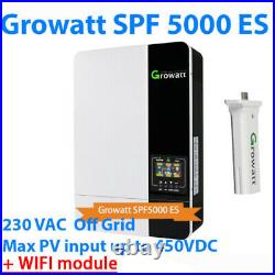 Growatt SPF 5000 ES Off grid solar inverter support 48V battery MPPT+WIFI Module