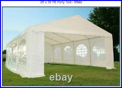Heavy Duty Large Commercial 16 x 26 Ft White Tent Canopy with Shelter for