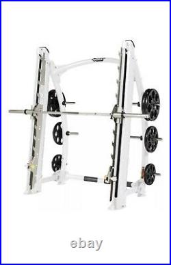 Hoist Smith Machine Commercial WHITE Preowned Strength Commercial Gym Equipment