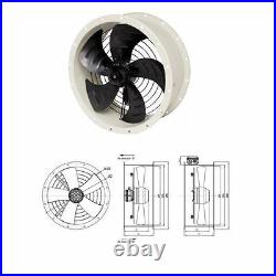 Industrial Duct Fan Cased Axial Fan Commercial Extractor + Fan Speed Controller