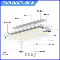 LED Linear High Bay Light 300W 45000LM Commercial Shop Light DLC UL Listed 5000K