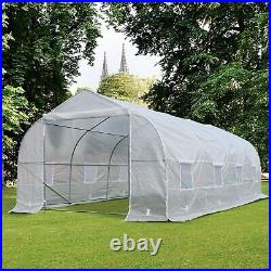 Large Tunnel Greenhouse Walk-In Commercial Gardening Green House Deluxe Kit New