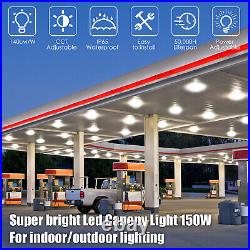 Led Canopy Garage Light 150W Commercial Warehouse Parking Lot Gas Station Lights