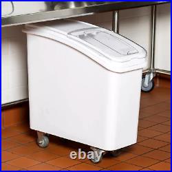 NEW 21 Gallon Dry Ingredient Storage Bin Casters Commercial Kitchen Restaurant