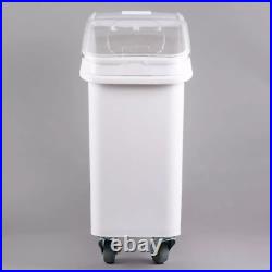 NEW 21 Gallon Dry Ingredient Storage Bin Casters Commercial Kitchen Restaurant