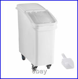 NEW 21 Gallon Dry Ingredient Storage Bin Casters Commercial Kitchen Restaurant