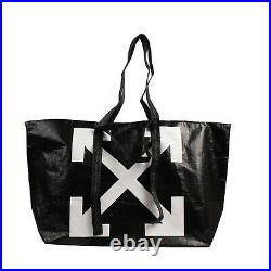 NWT OFF WHITE c/o VIRGIL ABLOH Black New Commercial Tote Bag $280