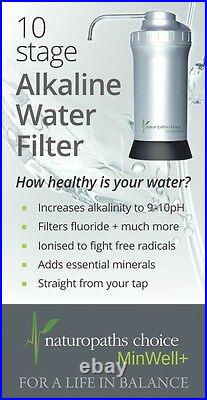 Naturopaths Choice MinWell+ Hyrogen Alkaline Water Filter-Ionizer adds minerals
