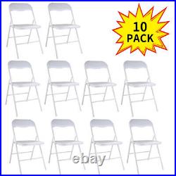 New 10PCS Folding Chairs Plastic Party Wedding Event Restaurant Commercial