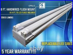 New! 8ft Commercial LED Light Fixture Garage, Warehouse, Retail Location 5000K