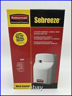 New Rubbermaid Commercial 5137 Sebreeze Aerosol Odor Control Systems 2 Units