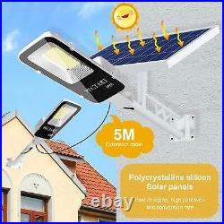 Newly Commercial Solar Street Light 2X150W LED IP65 Dusk To Dawn Road Lamp+Pole
