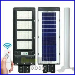 Outdoor 9900000LM Commercial Solar Street Light Dusk-to-Dawn IP67 Road Lamp+Pole