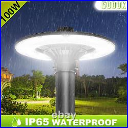 Outdoor Commercial LED Post Top Street Area Pole Light Fixture 100W 15000LM 120V