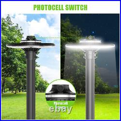 Outdoor Commercial LED Post Top Street Area Pole Light Fixture 100W 15000LM 120V