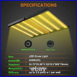 Phlizon 1000W Samsung LED Grow Light Bar Full Spectrum Indoor Lamp 6x6ft Flower