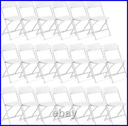 Plastic Folding Chair, Indoor Outdoor Portable Stackable Commercial Seat with St