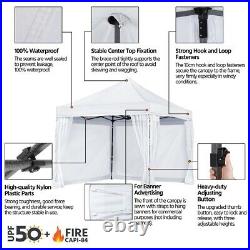 Pop up Canopy Tent Commercial Tents Market Stall with 4 Removable Sidewalls