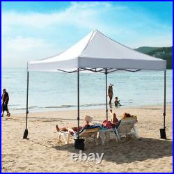 Pop up Canopy Tent Commercial Tents Market Stall with 4 Removable Sidewalls