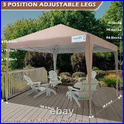 Quictent EZ Pop Up Canopy 10'X10' Outdoor Commercial Party Tent Gazebo Shelter