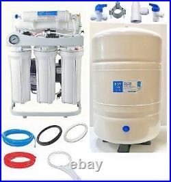 RO Reverse Osmosis Water FIltration System 200 GPD LPF 10 G Tank Booster Pump WH