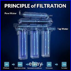 Reverse Osmosis Water Filtration System 5 Stage Under Sink RO Water Filter 75GPD