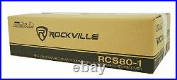 Rockville Commercial 70v Amp+(8) White 5 Ceiling Speakers 4 Restaurant/Bar/Cafe