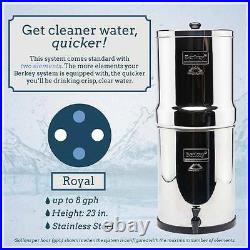 Royal Berkey Water Purification System with New 2 Black Filters