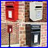 Royal-Mail-Postbox-Cast-Iron-Letter-Box-Pillar-Option-on-Stand-Wall-Mount-ER-GR-01-zemr
