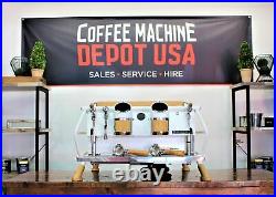 Sanremo White & Wood Cafe Racer 2 Group Commercial Espresso Machine
